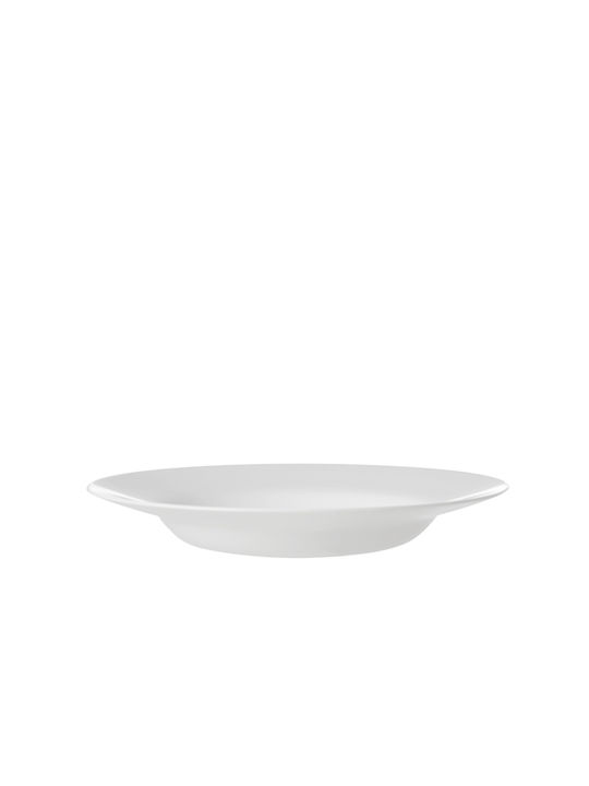 Bormioli Rocco Toledo Plate Soup Ceramic White with Diameter 29.5cm