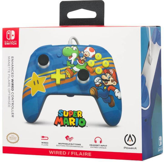 PowerA Enhanced Wired Gamepad for Switch Mushroom Kingdom Friends