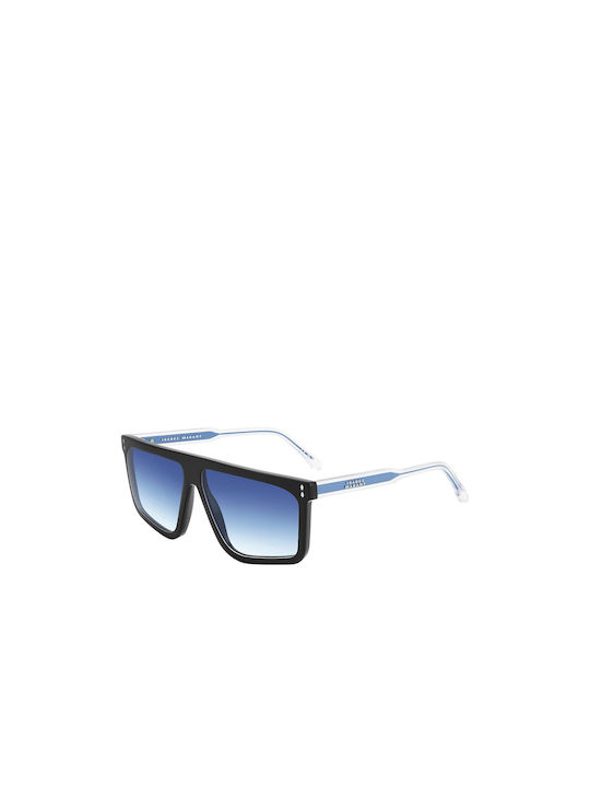 Isabel Marant Sunglasses with Black Plastic Frame and Blue Gradient Lens IM 0164/S 807GB