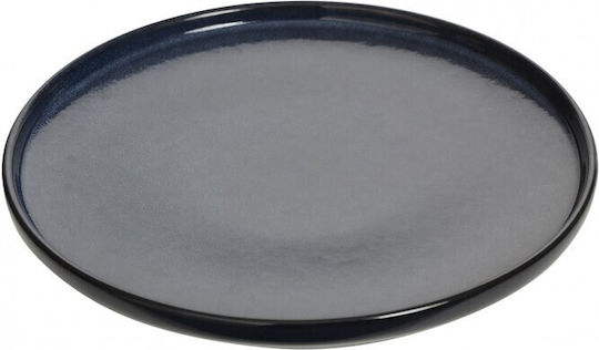 Inc Blue Πιάτο Ρηχό Κεραμικό Μπλε με Διάμετρο 27cm