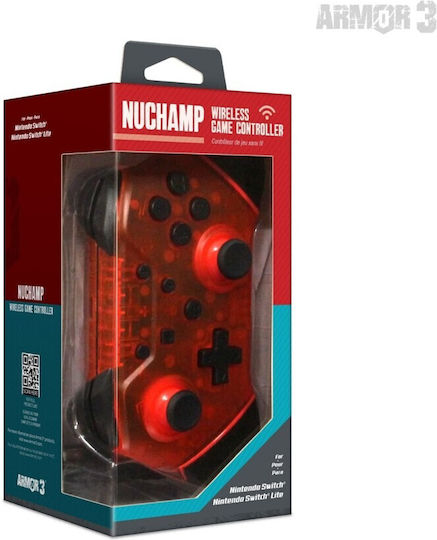 Hyperkin Nuchamp Ασύρματο Gamepad για Switch Red Led