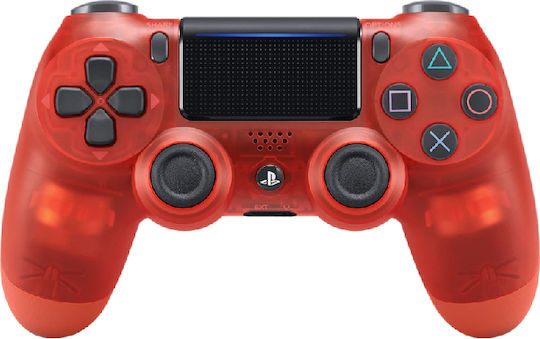 Sony Dualshock 4 Controller V2 Ασύρματο για PS4 Translucent Red