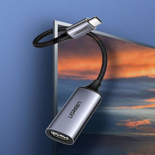 Ugreen Конвертор USB-C мъжки към HDMI женски Черен 1бр 70444