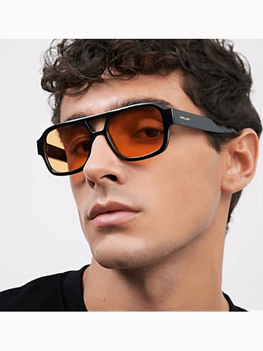 Meller Shipo Unisex Ochelari de soare cu Negru Cadru și Portocaliu Polarized Lentilă