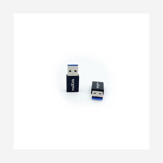 Maxlife Μετατροπέας USB-A male σε USB-C female 1τμχ
