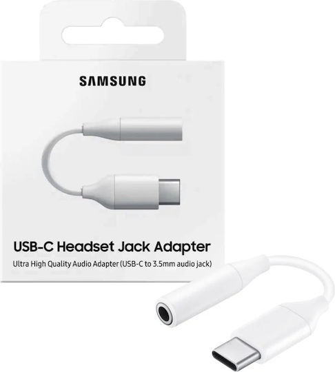 Samsung Μετατροπέας USB-C male σε USB-C female Λευκό 1τμχ EE-UC10JUWE