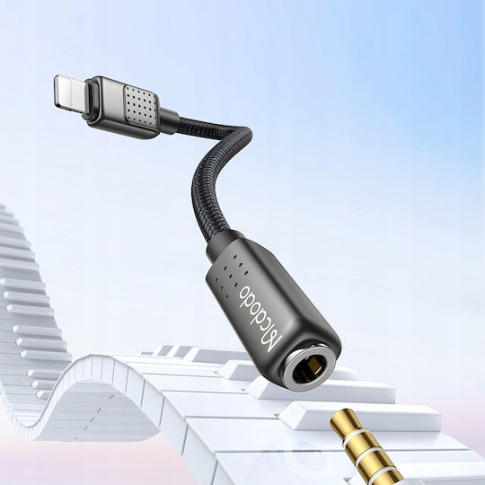 Mcdodo Конвертор Lightning мъжки към 3.5mm женски Черен 1бр CA-5010