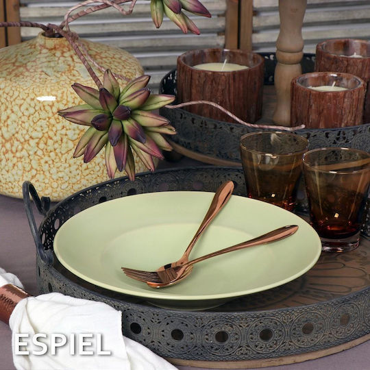 Espiel Farfurie pentru paste din Porțelan Verde cu Diametru 27cm