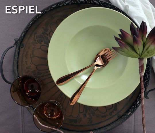 Espiel Farfurie pentru paste din Porțelan Verde cu Diametru 27cm