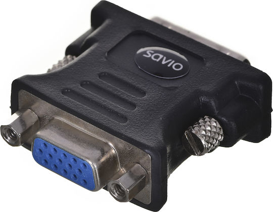 Savio Μετατροπέας DVI-I male σε VGA female 1τμχ CL-25