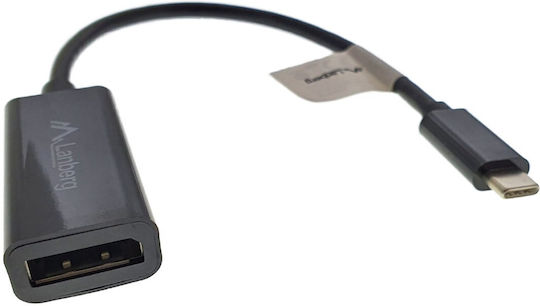Lanberg Μετατροπέας USB-C male σε DisplayPort female 1τμχ AD-UC-DP-01
