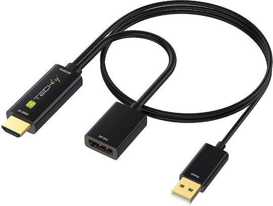 Techly Convertor DisplayPort / HDMI masculin în DisplayPort / HDMI feminin 1buc 362589
