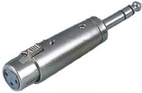Proel AT295 Μετατροπέας 6.3mm male σε XLR female Ασημί 1τμχ