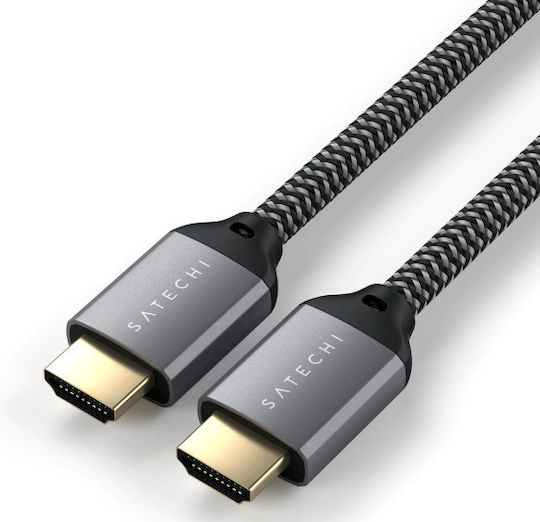 Satechi HDMI 2.1 Ultra High Speed 48Gbps 4K 120Hz HDR VRR Cable HDMI male - HDMI male 2m Μαύρο