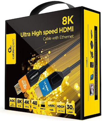 Cablexpert High Speed HDMI 2.1 Cablu HDMI de sex masculin - HDMI de sex masculin 30m Aur