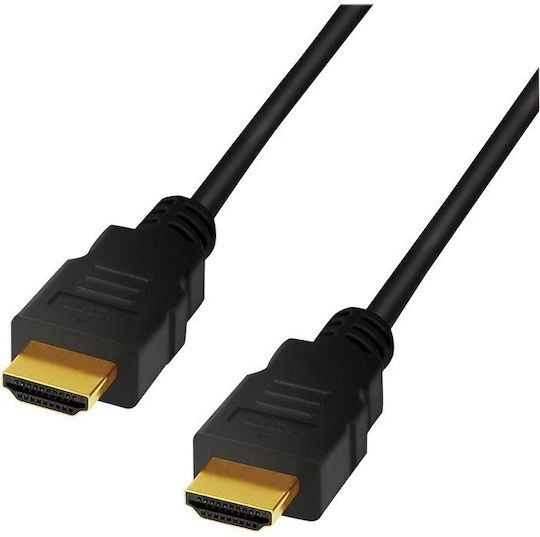 LogiLink HDMI 2.1 Ultra High Speed 48Gbps 4K 120Hz HDR VRR Cable HDMI male - HDMI male 2m Μαύρο