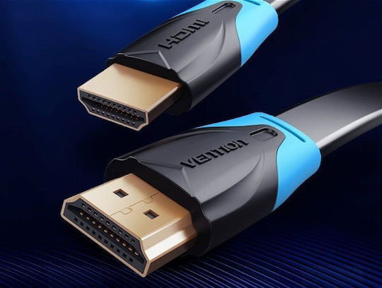 Vention HDMI 2.0 Premium High Speed 4K 60Hz HDR Flat Cable HDMI Male - HDMI Male 1.5m Black
