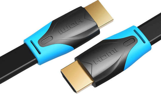 Vention HDMI 2.0 Premium High Speed 4K 60Hz HDR Flat Cable HDMI Male - HDMI Male 1.5m Black