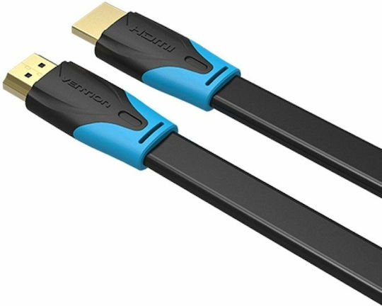 Vention HDMI 2.0 Premium High Speed 4K 60Hz HDR Flat Cable HDMI Male - HDMI Male 1.5m Black