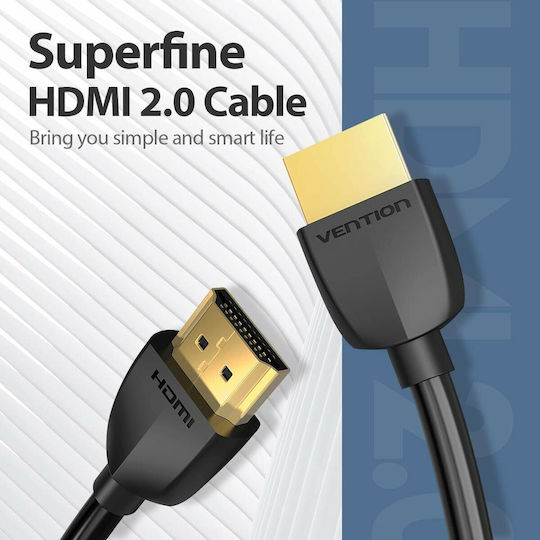 Vention HDMI 2.0 Premium High Speed 4K 60Hz HDR Cable HDMI Male - HDMI Male 2m Black