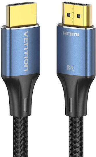 Vention HDMI 2.1 Ultra High Speed 48Gbps 4K 120Hz HDR VRR Cable HDMI male - HDMI male 2m Μπλε