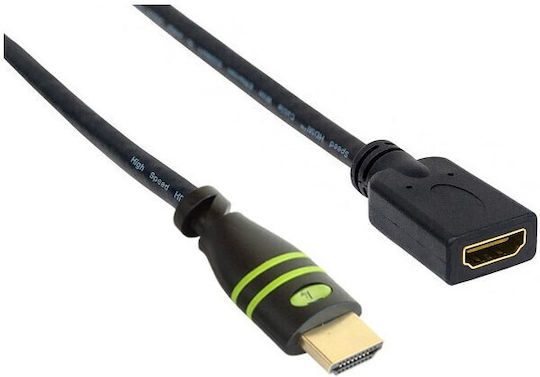 Techly Cable HDMI male - HDMI female 7.5m Black