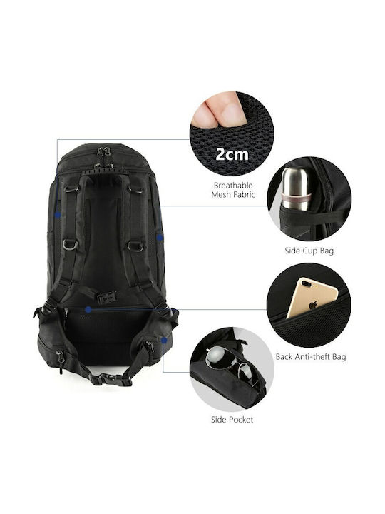 Ozuko Waterproof Mountaineering Backpack 40lt Black
