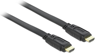 DeLock HDMI 1.4 Flat Cable HDMI male - HDMI male 1m Black