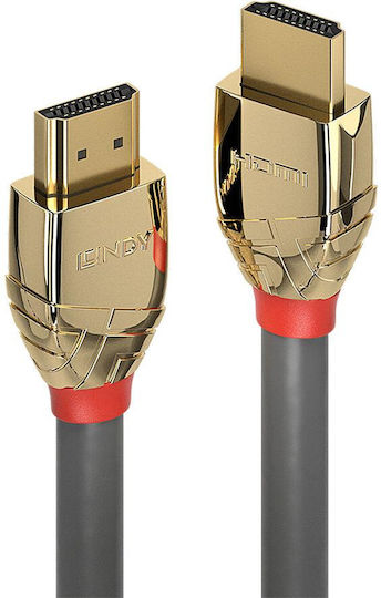 Lindy HDMI 2.0 Premium High Speed 4K 60Hz HDR Cable HDMI male - HDMI male 10m Γκρι