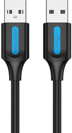Vention USB 2.0 Kabel USB-A-Stecker - USB-B-Stecker USB-A-Stecker Schwarz 1m COJBF