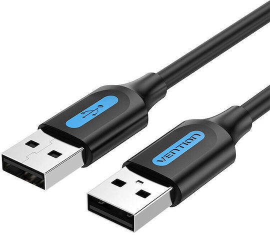 Vention USB 2.0 Kabel USB-A-Stecker - USB-B-Stecker USB-A-Stecker Schwarz 1m COJBF