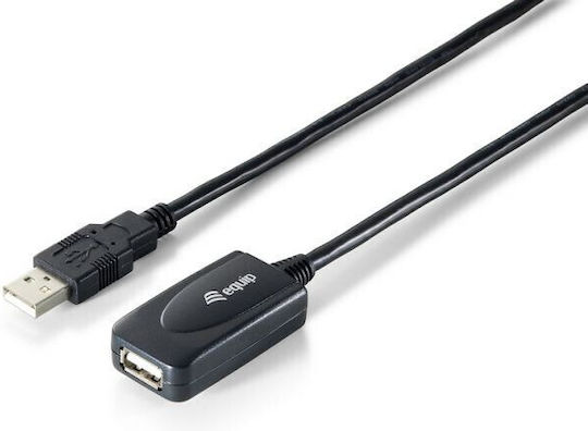Equip USB 2.0 Kabel USB-A-Stecker - USB-A-Buchse Schwarz 5m 133336