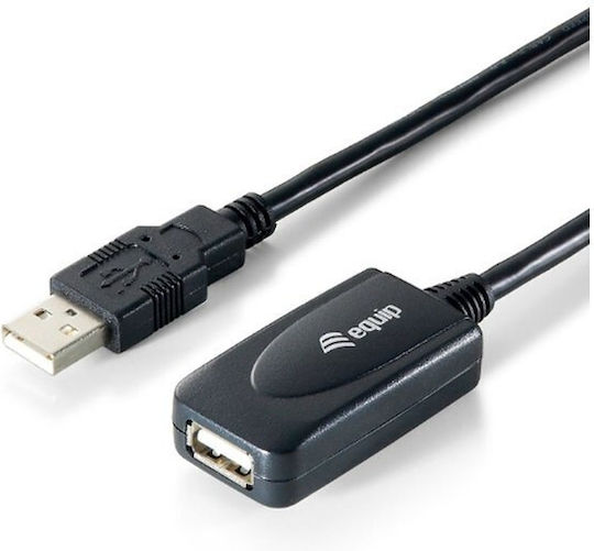 Equip USB 2.0 Kabel USB-A-Stecker - USB-A-Buchse Schwarz 5m 133336