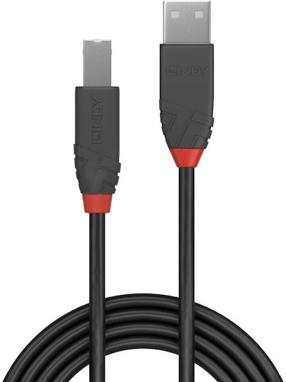 Lindy USB 2.0 Cable USB-A male - USB-B male 2m (36673)