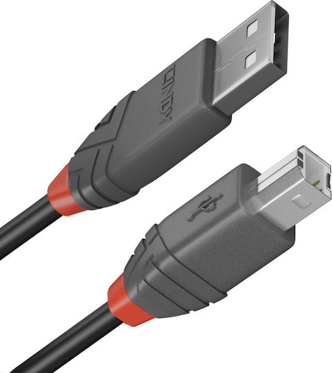 Lindy 2m USB 2.0 Cable A-Male to B-Male (36673)