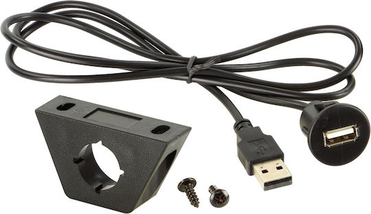 Ice USB 2.0 Kabel USB-A-Stecker - USB-A-Buchse Schwarz 1.8m 65.410