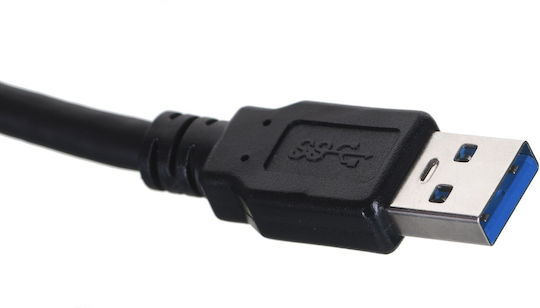 Lanberg USB 2.0 Cable USB-A male - USB-B male Μαύρο 1.8m (CA-USBA-30CU-0018-BK)
