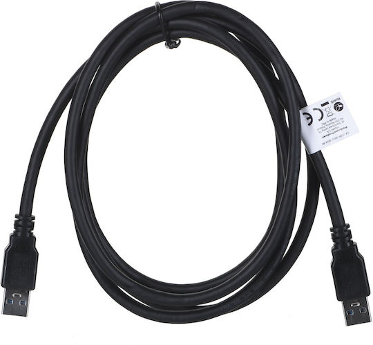 Lanberg USB 2.0 Cable USB-A male - USB-B male Μαύρο 1.8m (CA-USBA-30CU-0018-BK)