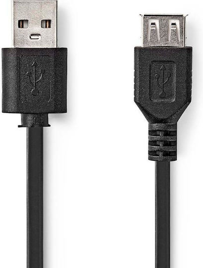 Nedis 2m USB 2.0 Cable A-Male (CCGL60010BK20)