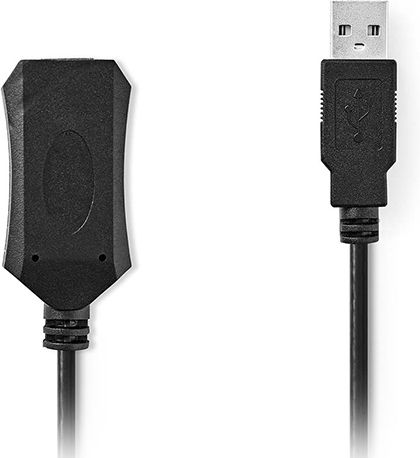 Nedis USB 2.0 Kabel USB-A-Stecker - USB-A-Buchse Schwarz 20m CCGL60EXTBK200