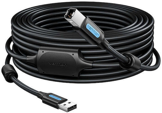 Vention USB 2.0 Cable USB-A male - USB-B male Μαύρο 5m COQBJ