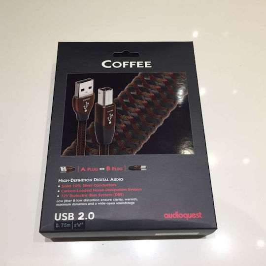 Audioquest USB 2.0 Cablu USB-A - USB-B Negru 1.5m