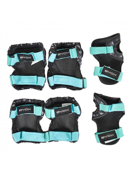 Children's Protective Gear Set Protectors Dazzle Turquoise S 25-50kg 3800146228910 Moni-111526