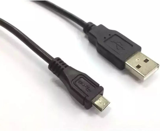 Aculine Редовна USB 2.0 до микро USB кабел Черен 1.8м (USB-010) 1бр