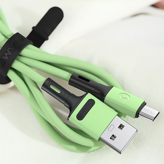 Usams SJ435 Regulär USB 2.0 auf Micro-USB-Kabel Gelb 1m (SJ435USB03) 1Stück
