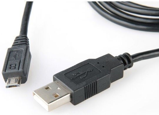Equip 128523 Редовна USB 2.0 до микро USB кабел Черен 1.8м (128523) 1бр