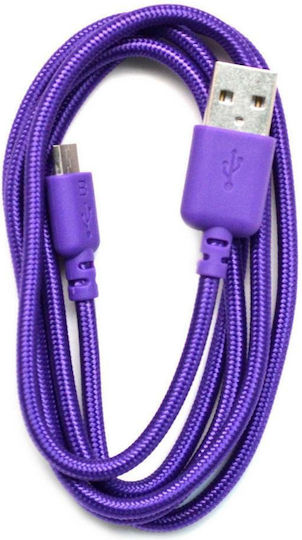 Ancus Braided USB 2.0 spre micro USB Cablu Violet 1m (05023) 1buc