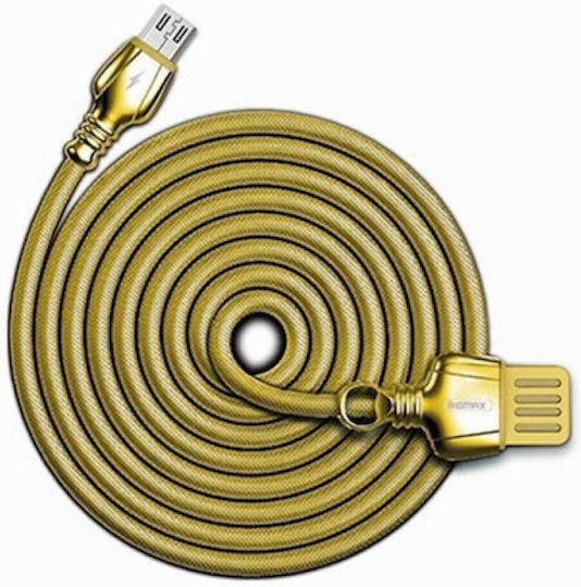 Remax King RC-063m Geflochten USB 2.0 auf Micro-USB-Kabel Gold 1m (14914) 1Stück