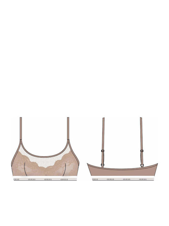 Guess Women's Bralette Bra Mauve