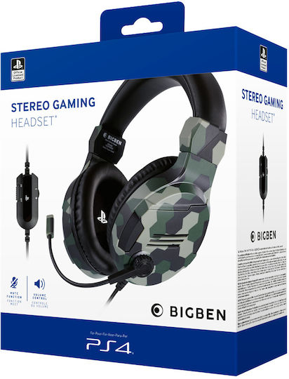 Bigben Interactive Interactive V3.0 Over Ear Gaming Headset with Connection 3.5mm Green